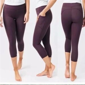 Zyia Active Leggings Plum Womans 4